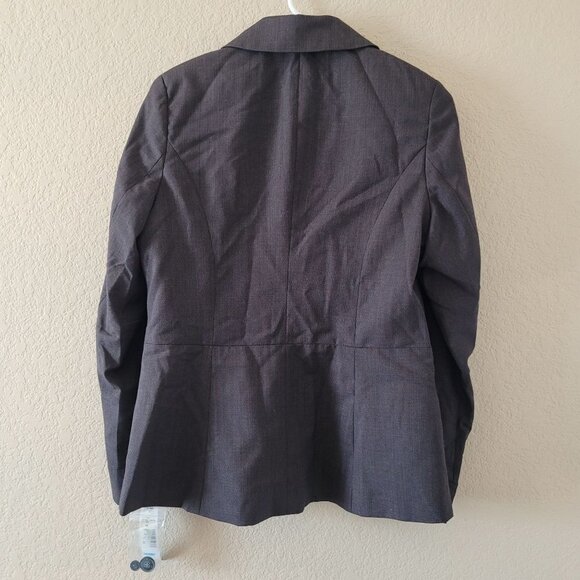 Pendleton Womens 100% Virgin Wool Brown Blazer Size 12 4 Button Front Nwt - Picture 9 of 9